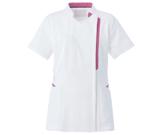 オンワード スクラブ ホワイト×ライラックピンク L HS-8048 1枚（ご注文単位1枚）【直送品】