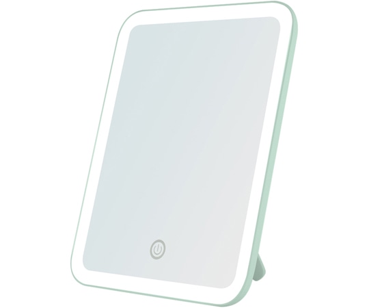 ヤマムラ LEDメイクアップミラー ミント YBM-1730 1個（ご注文単位1個）【直送品】