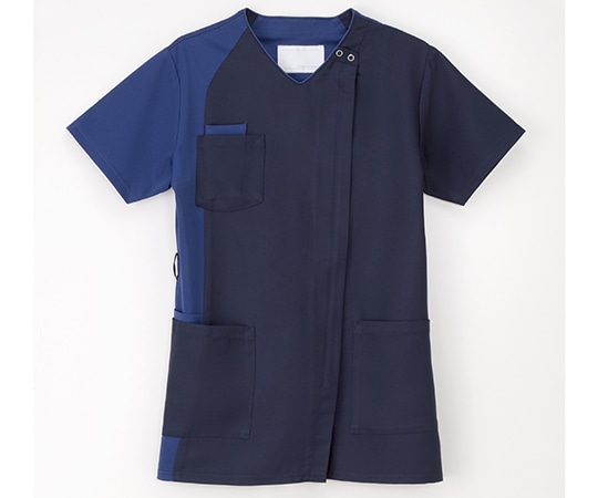 ナガイレーベン 男女兼用スクラブ ネイビー+ロイヤルブルー M RT-5407 1枚（ご注文単位1枚）【直送品】