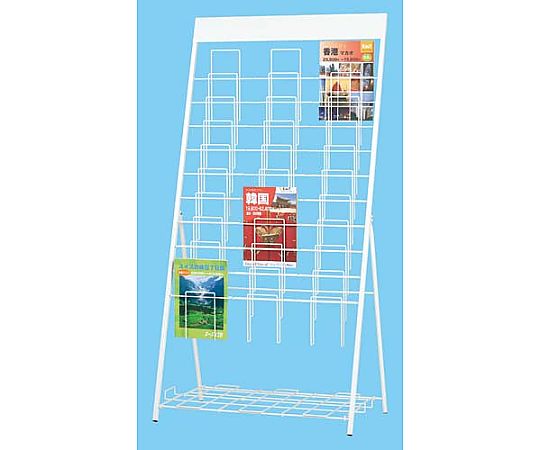 F.M.L パンフレットスタンド 10段3列 4144-4849 1台（ご注文単位1台）【直送品】