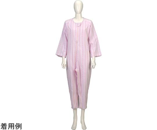 竹虎 ソフトケアねまき両開きファスナー 薄手 ピンク M 105883 1枚（ご注文単位1枚）【直送品】