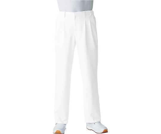 KAZEN メンズスラックス 白 4L 252-20 4L 1枚（ご注文単位1枚）【直送品】