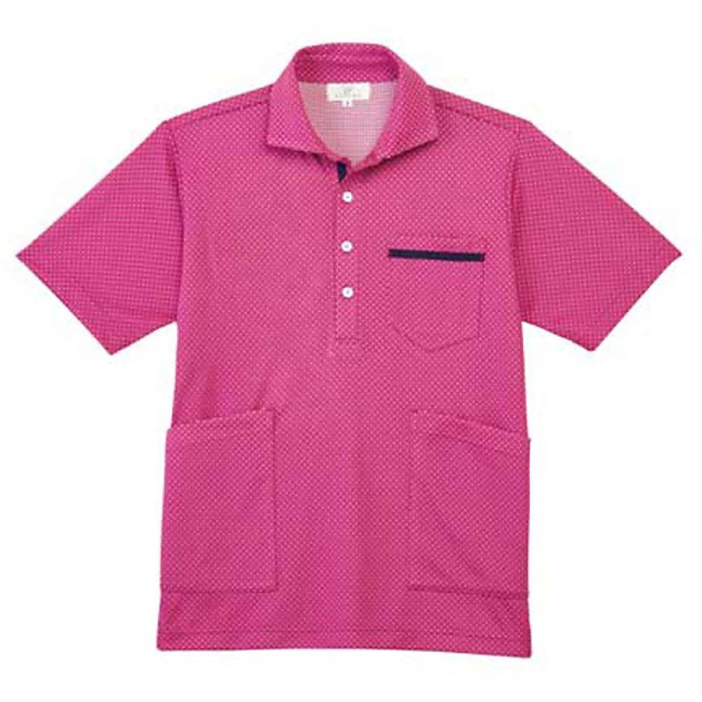 KIRAKU（トンボ） ニットシャツ ラベンダーピンク LL（身丈74cm） CR175-16 LL 1枚（ご注文単位1枚）【直送品】