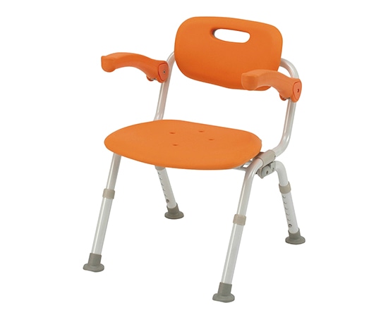 パナソニックエイジフリー シャワーチェアミドルSPおりたたみN（ユクリア） ワンタッチ開閉 あり オレンジ PN-L41821D 1台（ご注文単位1台）【直送品】