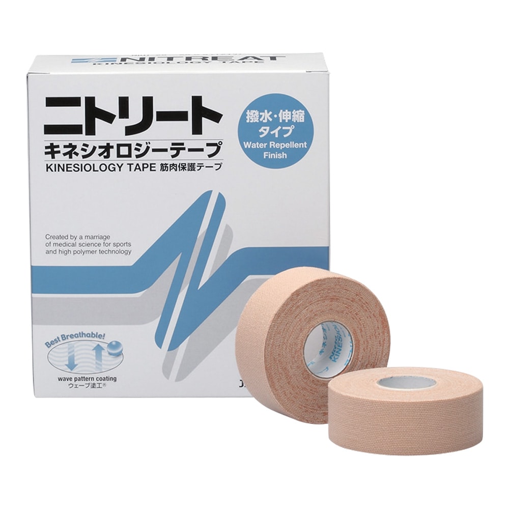 ニトムズ ニトリート Rキネシオロジーテープ（撥水タイプ）25mm×5m 12巻入 NKH25 1箱（ご注文単位1箱）【直送品】