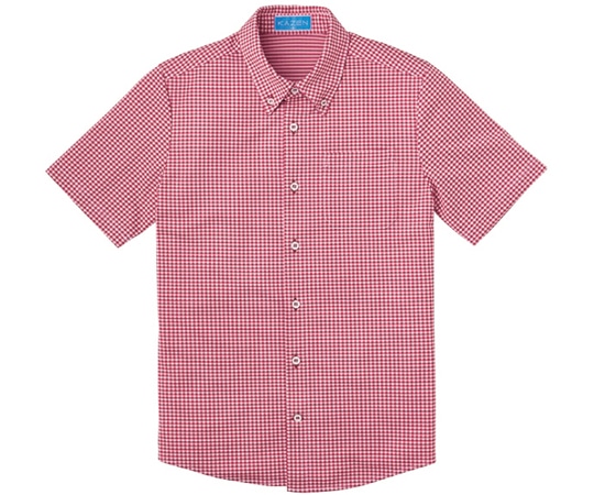 KAZEN ニットシャツ ワイン 3L APK238-15 1枚（ご注文単位1枚）【直送品】