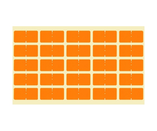 日本ホップス カラーラベル 橙 10シート CL-S06 1袋（ご注文単位1袋）【直送品】