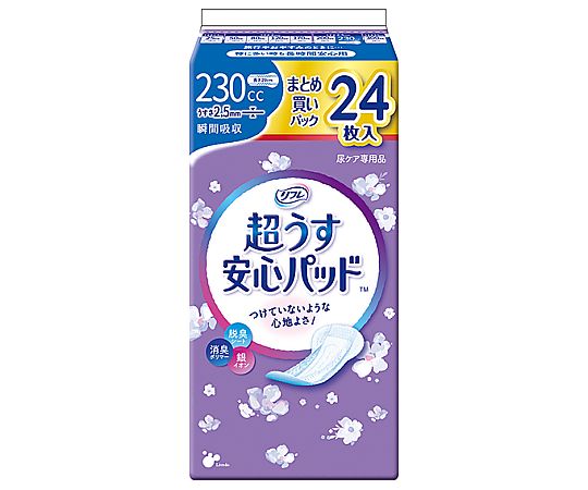 リブドゥコーポレーション リフレ 超うす安心パッド まとめ買いパック 230cc 24枚×18袋 18420 1ケース（ご注文単位1ケース）【直送品】