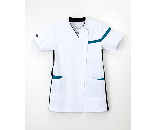 ナガイレーベン 男女兼用スクラブ Tネイビー+ターコイズ S LX-4162 1枚（ご注文単位1枚）【直送品】