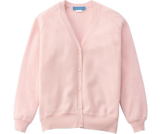 KAZEN レディスカーディガン ピンク L 189-93 L 1枚（ご注文単位1枚）【直送品】