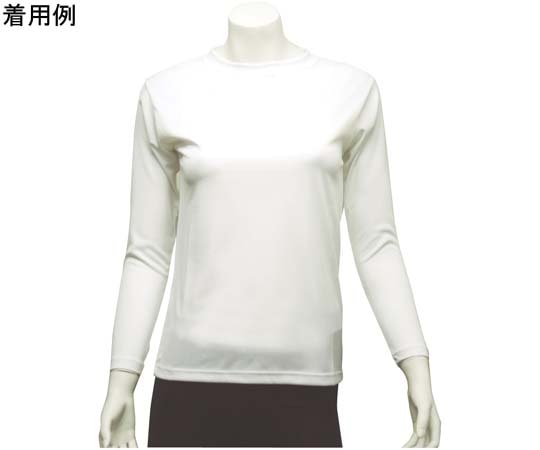 ワンポイント ベーシックTシャツ レディース 長袖 ホワイト LL 9010L-white-LL 1個（ご注文単位1個）【直送品】