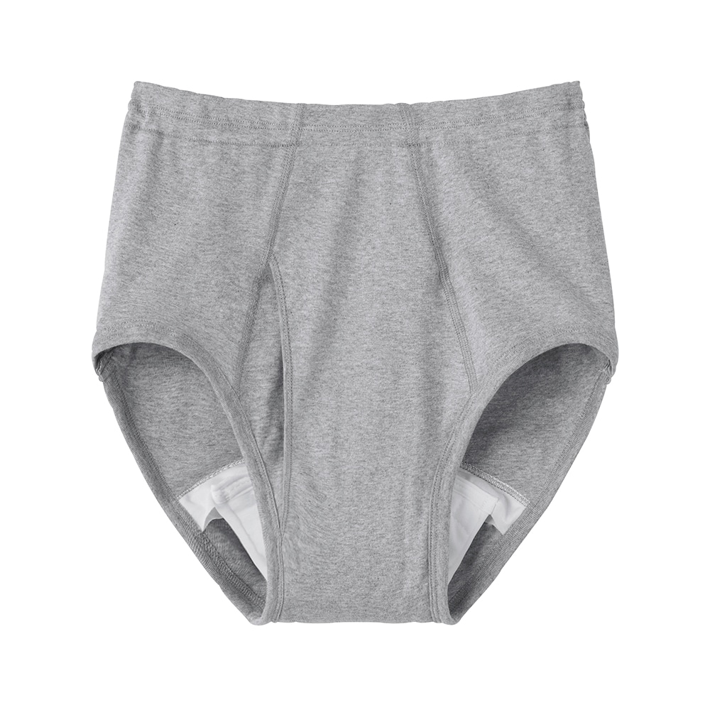 グンゼ（肌着） 紳士ブリーフ（ウエスト天引き） グレー杢 M HWC131 1枚（ご注文単位1枚）【直送品】