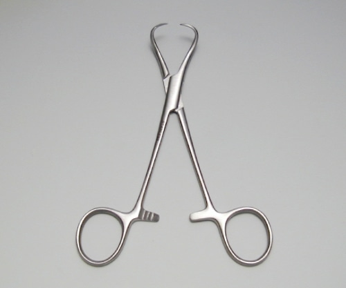 アズワン タオル鉗子 130mmバックハウス式 （両尖）  1本（ご注文単位1本）【直送品】