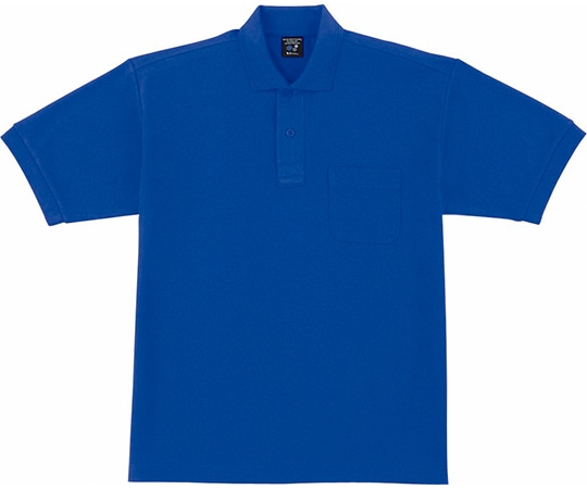 WHISEL（自重堂） 半袖ポロシャツ ロイヤル ブルー L 47614 1枚（ご注文単位1枚）【直送品】