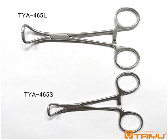 TAIYU（大祐医科工業） 北大タオル鉗子 先鈍 BOX 頭外径20mm 全長13.5cm TYA-465L 1本（ご注文単位1本）【直送品】