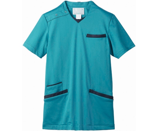 住商モンブラン スクラブ 兼用半袖 ターコイズ/ネイビー S 72-1384 S 1枚（ご注文単位1枚）【直送品】