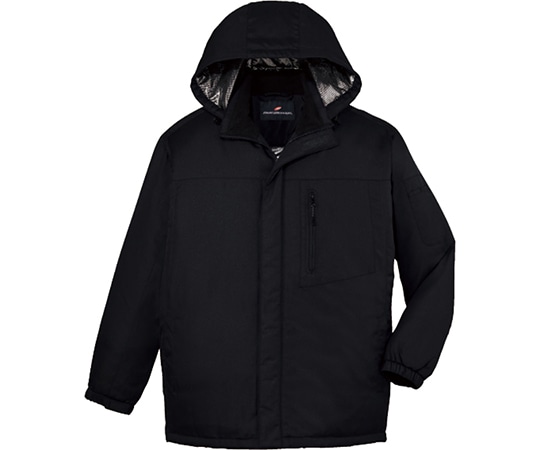 WHISEL(自重堂) ハーフコート(フード付) ブラック M 48483 1枚(ご注文単位1枚)【直送品】