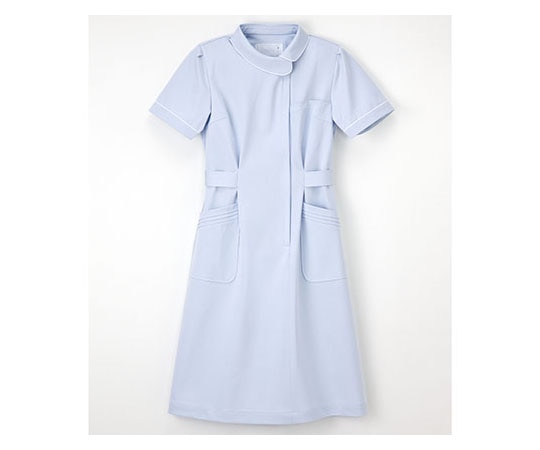 ナガイレーベン 看護衣半袖 ブルー EL CA1707 1枚（ご注文単位1枚）【直送品】