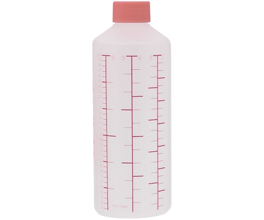 金鵄製作所 K投薬瓶 300mL ノーマルキャップ（ピンク） 赤色目盛 50本入 20240-039 1箱（ご注文単位1箱）【直送品】