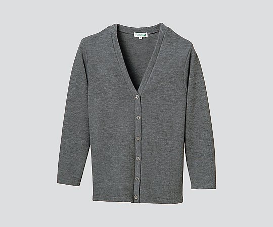 ディーフェイズ ロングカーディガン （Vネック） グレー/3L C-10 1枚（ご注文単位1枚）【直送品】
