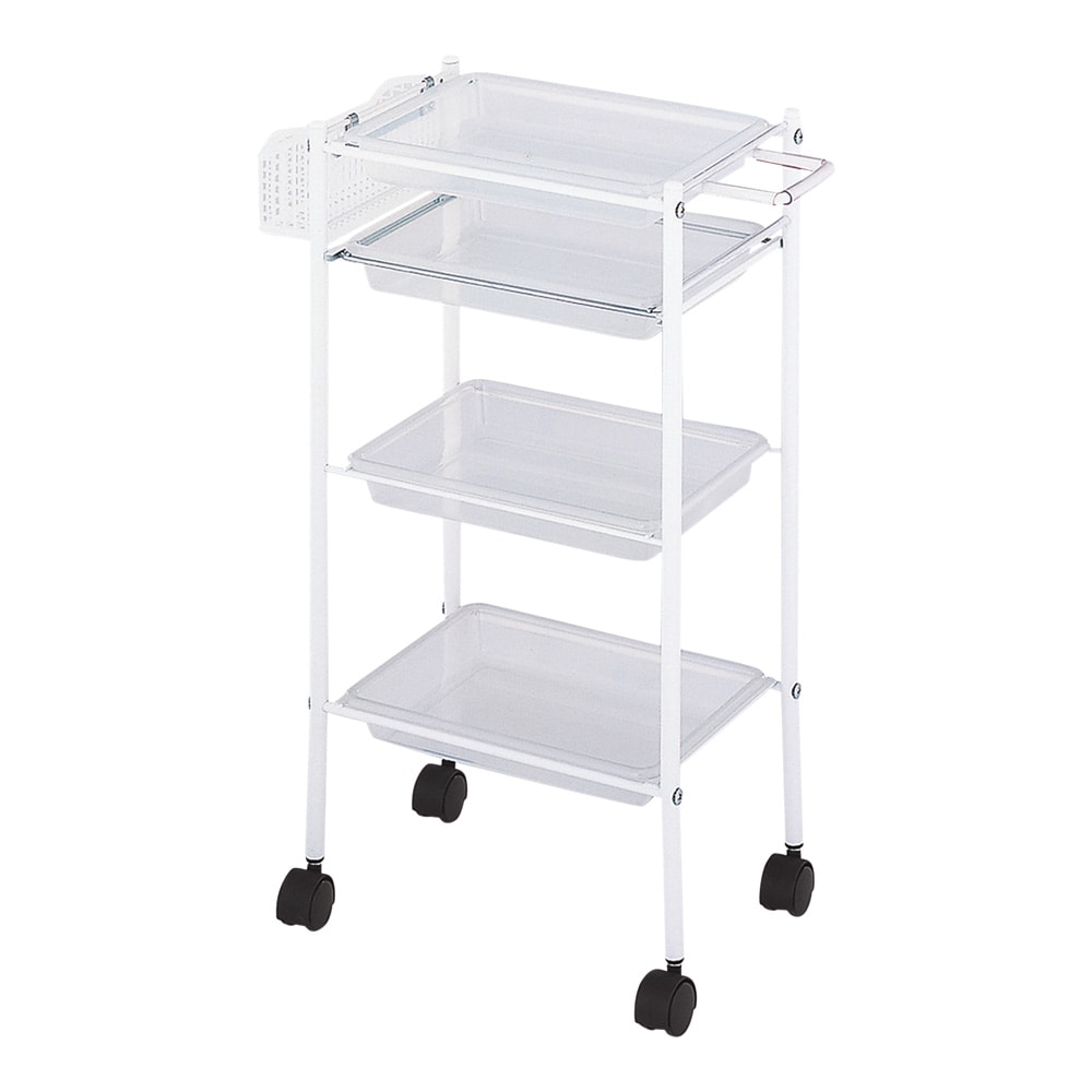 西村製作所 トレーワゴン（C-305） 510×280×835mm クリア  1台（ご注文単位1台）【直送品】