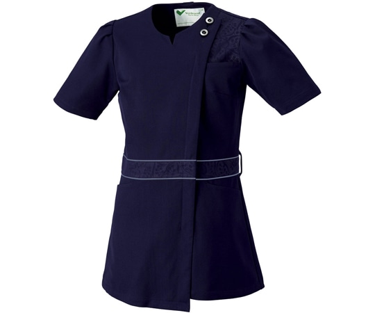 ミドリ安全 作業服 メディカルウェア ベルデクセル チュニック VEM402上 ダークネイビー 3Lサイズ VEM402-UE-3L 1着(ご注文単位1着)【直送品】