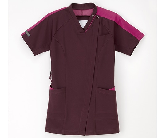 ナガイレーベン 女子スクラブ ボルドー+ピンク LL RF-5192 1枚(ご注文単位1枚)【直送品】