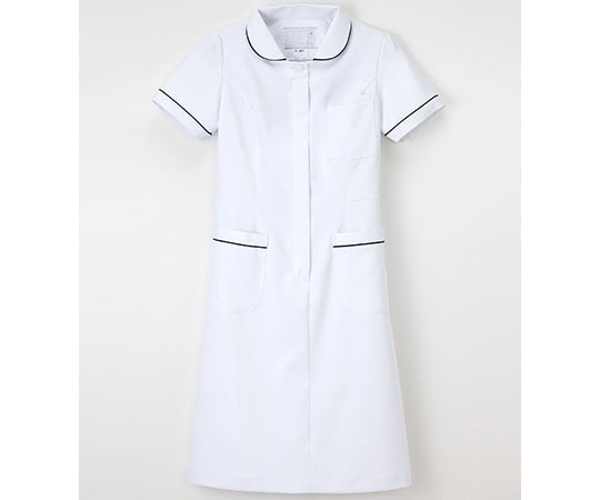 ナガイレーベン ナースウェア （ネイビーライン/ワンピース） LL FT-4417 1枚（ご注文単位1枚）【直送品】