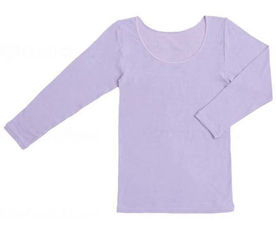 ラック産業 ふんわり着脱なめらかインナー8分袖 フリー ラベンダー 83420141 1枚（ご注文単位1枚）【直送品】