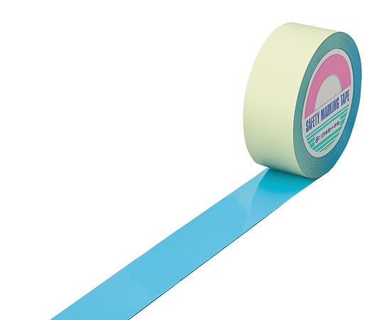 日本緑十字社 ガードテープ（ラインテープ） 水色 148068 1個（ご注文単位1個）【直送品】