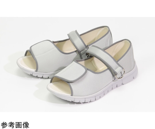 マリアンヌ製靴 抗ウイルスαシリーズWG503α 片足(右)グレー SS(21.0~21.5cm) 1個(ご注文単位1個)【直送品】