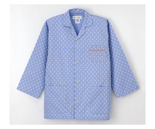 ナガイレーベン 男女兼用患者衣パジャマ型 ブルー EL RG1456 1枚（ご注文単位1枚）【直送品】