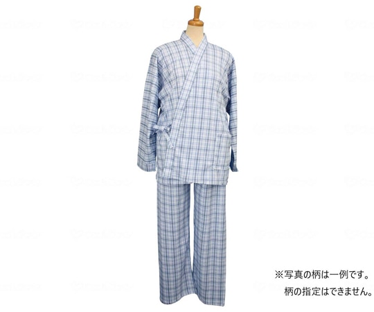 羽衣綿業 スムース二部式ねまき（紳士用）ブルー M 7600 1枚（ご注文単位1枚）【直送品】