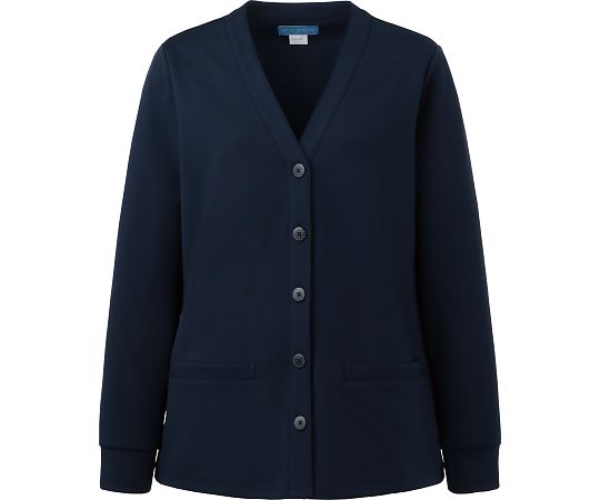 KAZEN カーディガン ネイビー M 200-91 M 1枚(ご注文単位1枚)【直送品】