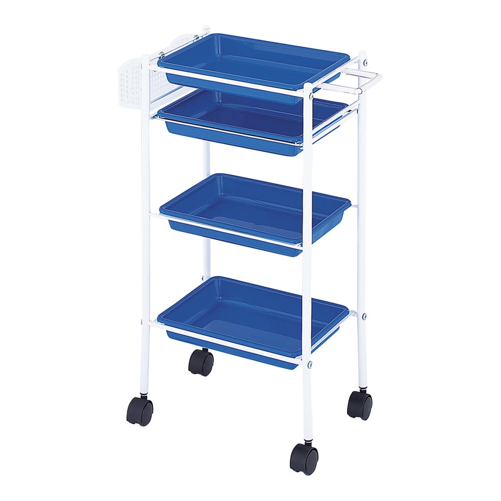 西村製作所 トレーワゴン（C-305） 510×280×835mm ブルー  1台（ご注文単位1台）【直送品】