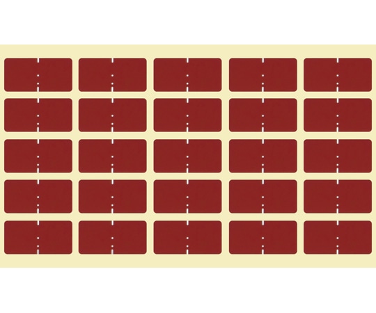 日本ホップス カラーラベル 茶 10シート CL-S03 1袋（ご注文単位1袋）【直送品】