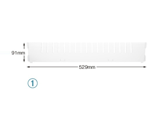 サカセ 仕切板 バスケット64-10タイプ（深さ10cm）用 W529×H91mm 超耐熱タイプ BMD10-60 1枚（ご注文単位1枚）【直送品】