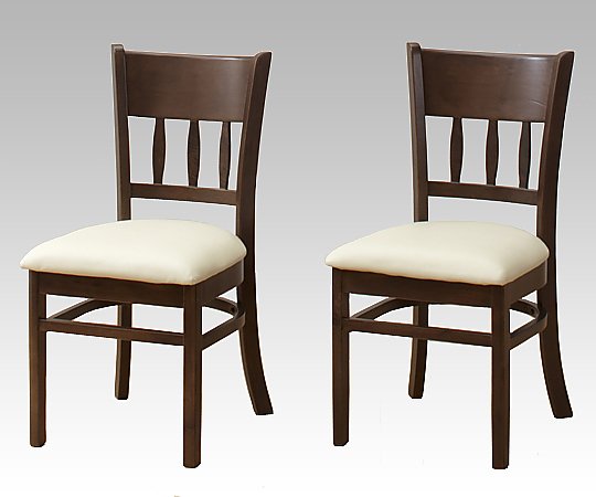 アズワン ダイニングチェアー (410×495×800mm/ニューブラウン) 4129 1組(ご注文単位1組)【直送品】