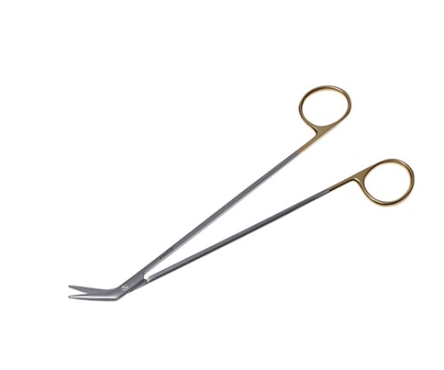 日本フリッツメディコ T/Cドベイキー・アングル剪刀 19cm 45度 B027-019C 1個(ご注文単位1個)【直送品】