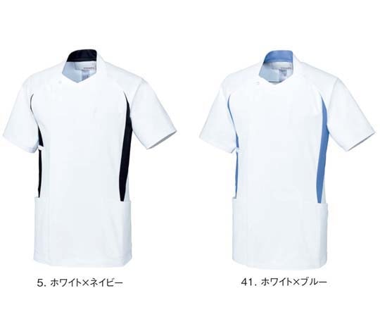 ルコックスポルティフ メンズジャケット 5 ホワイト×ネイビー 6L UQM1107 1枚(ご注文単位1枚)【直送品】