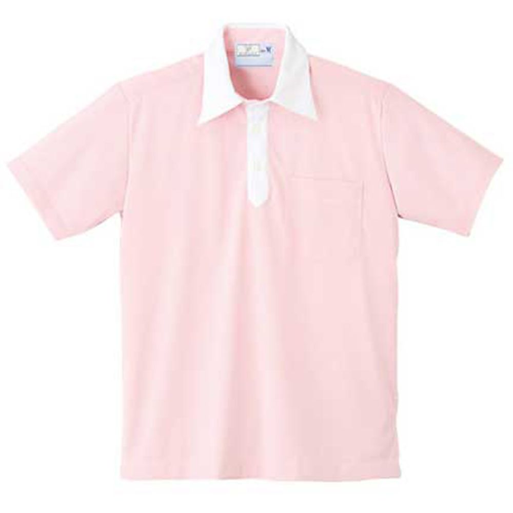 KIRAKU（トンボ） ニットシャツ ピンク 4L（身丈80cm） CR121-11 4L 1枚（ご注文単位1枚）【直送品】