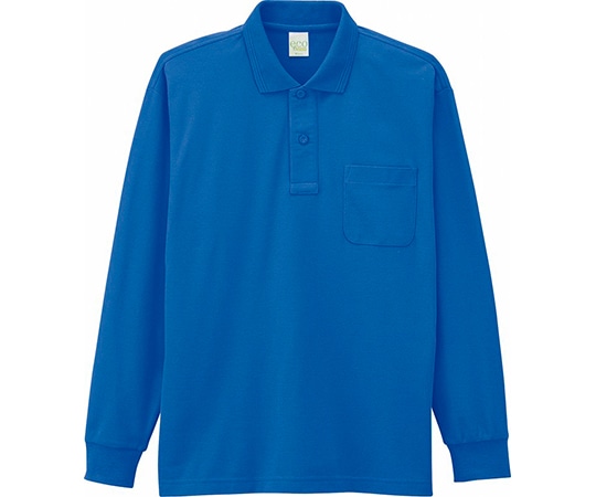 WHISEL(自重堂) 長袖ポロシャツ ブルー EL 85244 1枚(ご注文単位1枚)【直送品】