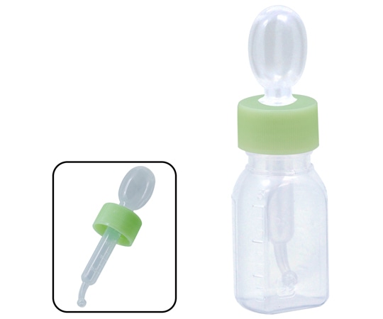 金鵄製作所 小判型投薬瓶 30mL スポイト付キャップ（ライトグリーン:竹） 200本入 22000-003 1箱（ご注文単位1箱）【直送品】