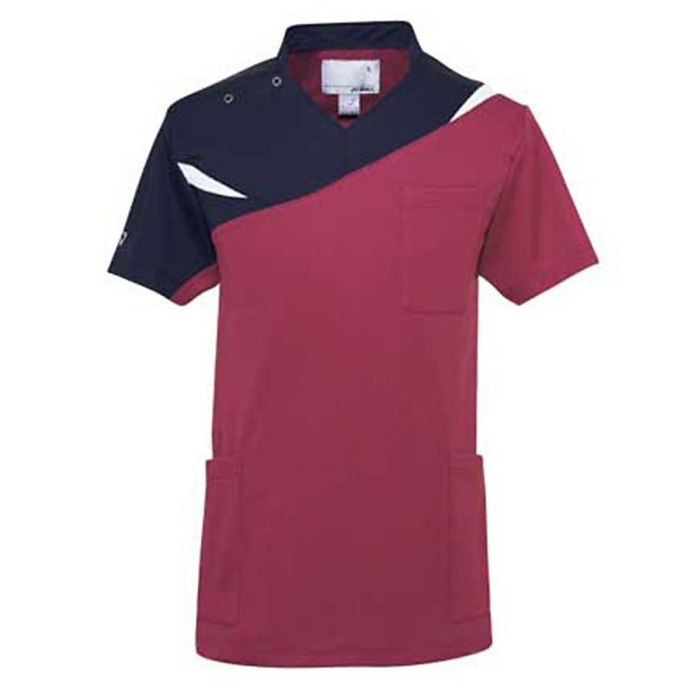 YONEX(トンボ) スクラブ バーガンディー BL(身丈74cm) CY801-15 BL 1枚(ご注文単位1枚)【直送品】