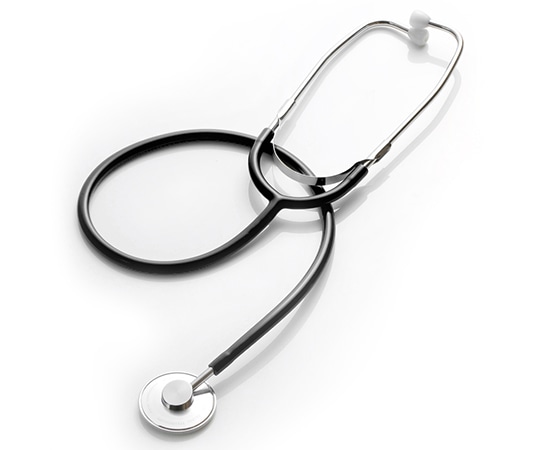 フォーカルコーポレーション ナーススコープ 外バネタイプ ヘッド:シルバー チューブ:ブラック FC-200 1本（ご注文単位1本）【直送品】