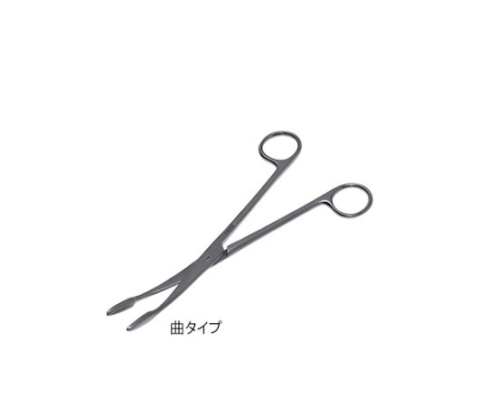 日本フリッツメディコ 消毒鉗子 麦粒型 26cm 曲 F083-1119 1個（ご注文単位1個）【直送品】