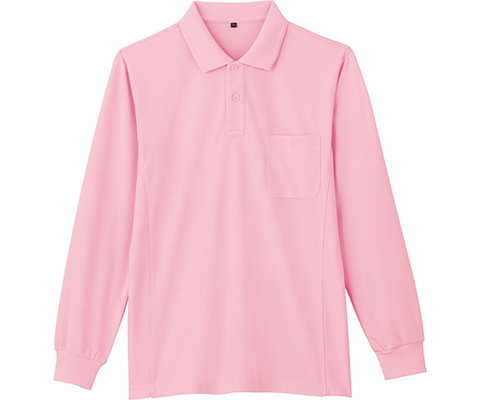 WHISEL(自重堂) 長袖ポロシャツ コーラル ピンク EL 85884 1枚(ご注文単位1枚)【直送品】