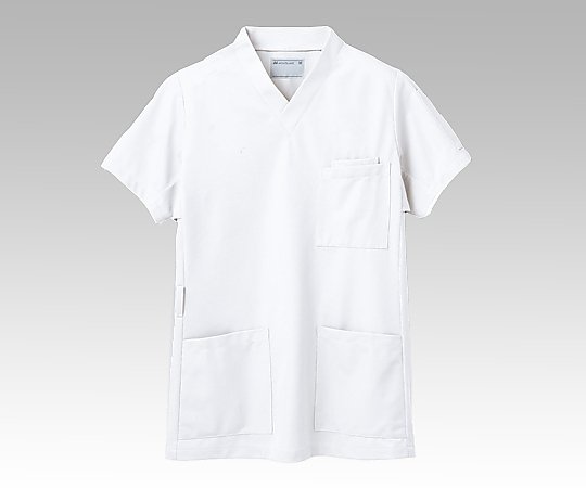 住商モンブラン スクラブ （男女兼用/右肩口スナップボタン） 白/L  72-611 L 1枚（ご注文単位1枚）【直送品】