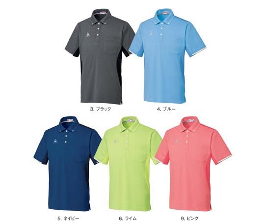 ルコックスポルティフ ニットシャツ 3 ブラック 4L UZL3052 1枚(ご注文単位1枚)【直送品】