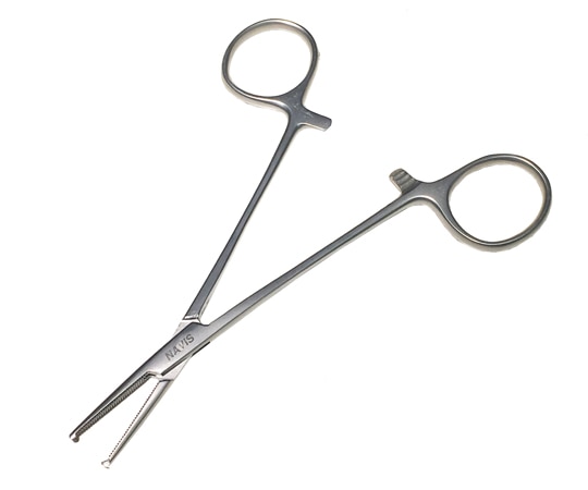 アズワン 止血鉗子 モスキート有鈎直 125mm MHF-3 1本（ご注文単位1本）【直送品】